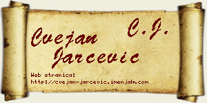 Cvejan Jarčević vizit kartica